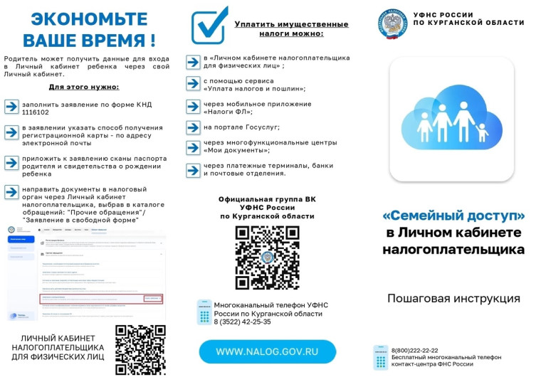 Оплата налогов за несовершеннолетних детей.